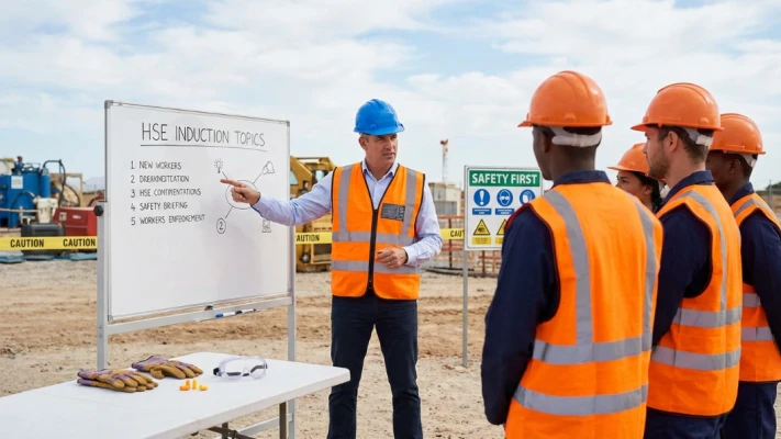 كيف يساعد التدريب التعريفي HSE Induction في تقليل المخاطر؟