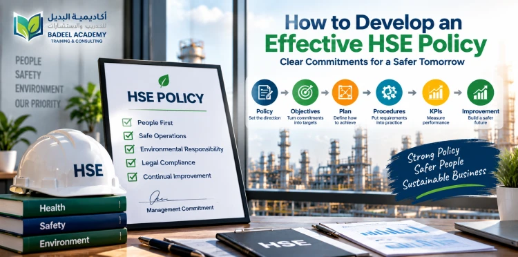 كيفية إعداد سياسة سلامة وصحة مهنية HSE Policy فعالة
